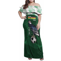Custom Bolivia Football Family Matching Off Shoulder Maxi Dress and Hawaiian Shirt 100th Anniversary Andean Condor Proud - Wonder Print Shop