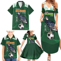 Custom Bolivia Football Family Matching Summer Maxi Dress and Hawaiian Shirt 100th Anniversary Andean Condor Proud - Wonder Print Shop