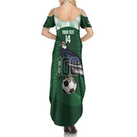 Custom Bolivia Football Family Matching Summer Maxi Dress and Hawaiian Shirt 100th Anniversary Andean Condor Proud - Wonder Print Shop