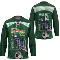 Custom Bolivia Football Hockey Jersey 100th Anniversary Andean Condor Proud - Wonder Print Shop