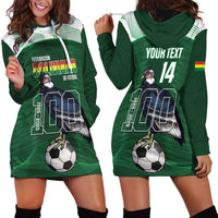 Custom Bolivia Football Hoodie Dress 100th Anniversary Andean Condor Proud - Wonder Print Shop