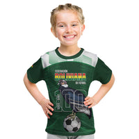 Custom Bolivia Football Kid T Shirt 100th Anniversary Andean Condor Proud - Wonder Print Shop