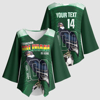 Custom Bolivia Football Kimono Sleeve Blouse 100th Anniversary Andean Condor Proud - Wonder Print Shop