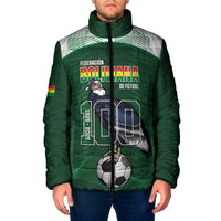 Custom Bolivia Football Padded Jacket 100th Anniversary Andean Condor Proud - Wonder Print Shop