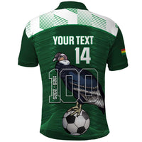 Custom Bolivia Football Polo Shirt 100th Anniversary Andean Condor Proud - Wonder Print Shop