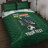 Custom Bolivia Football Quilt Bed Set 100th Anniversary Andean Condor Proud - Wonder Print Shop