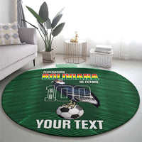 Custom Bolivia Football Round Carpet 100th Anniversary Andean Condor Proud - Wonder Print Shop