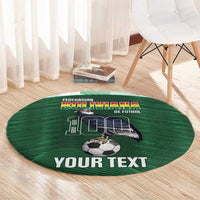 Custom Bolivia Football Round Carpet 100th Anniversary Andean Condor Proud - Wonder Print Shop