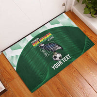 Custom Bolivia Football Rubber Doormat 100th Anniversary Andean Condor Proud - Wonder Print Shop