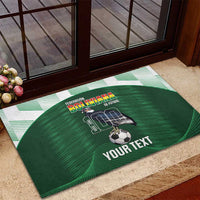 Custom Bolivia Football Rubber Doormat 100th Anniversary Andean Condor Proud - Wonder Print Shop