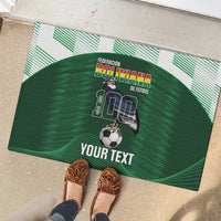 Custom Bolivia Football Rubber Doormat 100th Anniversary Andean Condor Proud - Wonder Print Shop