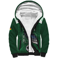 Custom Bolivia Football Sherpa Hoodie 100th Anniversary Andean Condor Proud - Wonder Print Shop