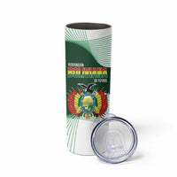 Custom Bolivia Football Skinny Tumbler 100th Anniversary Andean Condor Proud - Wonder Print Shop