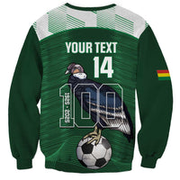 Custom Bolivia Football Sweatshirt 100th Anniversary Andean Condor Proud - Wonder Print Shop
