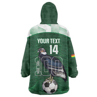 Custom Bolivia Football Wearable Blanket Hoodie 100th Anniversary Andean Condor Proud - Wonder Print Shop