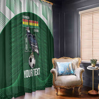 Custom Bolivia Football Window Curtain 100th Anniversary Andean Condor Proud - Wonder Print Shop