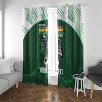 Custom Bolivia Football Window Curtain 100th Anniversary Andean Condor Proud - Wonder Print Shop