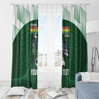 Custom Bolivia Football Window Curtain 100th Anniversary Andean Condor Proud - Wonder Print Shop
