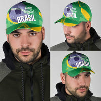 Brazil Football Classic Cap Vamos Selecao Brushes Style