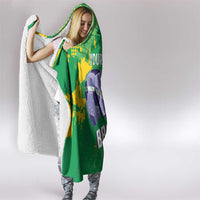 Custom Brazil Football Hooded Blanket Vamos Selecao Brushes Style - Wonder Print Shop