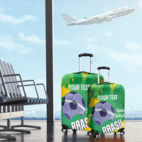 Custom Brazil Football Luggage Cover Vamos Selecao Brushes Style - Wonder Print Shop