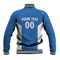 Greece Basketball Custom Baseball Jacket Go Hellas Blue Version - Wonder Print Shop
