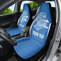 Greece Basketball Custom Car Seat Cover Go Hellas Blue Version - Wonder Print Shop