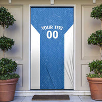 Greece Basketball Custom Door Cover Go Hellas Blue Version - Wonder Print Shop