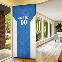 Greece Basketball Custom Door Cover Go Hellas Blue Version - Wonder Print Shop