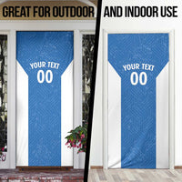 Greece Basketball Custom Door Cover Go Hellas Blue Version - Wonder Print Shop