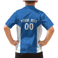 Greece Basketball Custom Family Matching Mermaid Dress and Hawaiian Shirt Go Hellas Blue Version - Wonder Print Shop