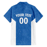 Greece Basketball Custom Family Matching Short Sleeve Bodycon Dress and Hawaiian Shirt Go Hellas Blue Version - Wonder Print Shop