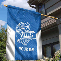 Greece Basketball Custom Garden Flag Go Hellas Blue Version - Wonder Print Shop