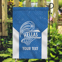Greece Basketball Custom Garden Flag Go Hellas Blue Version - Wonder Print Shop