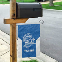 Greece Basketball Custom Garden Flag Go Hellas Blue Version - Wonder Print Shop