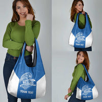 Greece Basketball Custom Grocery Bag Go Hellas Blue Version - Wonder Print Shop