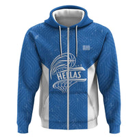 Greece Basketball Custom Hoodie Go Hellas Blue Version - Wonder Print Shop