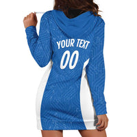 Greece Basketball Custom Hoodie Dress Go Hellas Blue Version - Wonder Print Shop