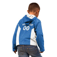 Greece Basketball Custom Kid Hoodie Go Hellas Blue Version - Wonder Print Shop
