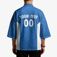 Greece Basketball Custom Kimono Go Hellas Blue Version - Wonder Print Shop