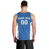 Greece Basketball Custom Men Tank Top Go Hellas Blue Version - Wonder Print Shop