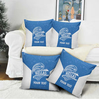 Greece Basketball Custom Pillow Cover Go Hellas Blue Version - Wonder Print Shop