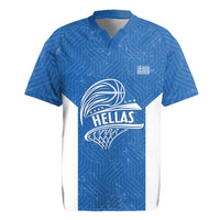 Greece Basketball Custom Rugby Jersey Go Hellas Blue Version - Wonder Print Shop