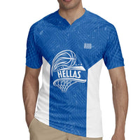 Greece Basketball Custom Rugby Jersey Go Hellas Blue Version - Wonder Print Shop