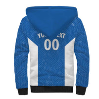 Greece Basketball Custom Sherpa Hoodie Go Hellas Blue Version - Wonder Print Shop
