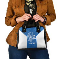 Greece Basketball Custom Shoulder Handbag Go Hellas Blue Version - Wonder Print Shop