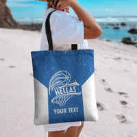Greece Basketball Custom Tote Bag Go Hellas Blue Version - Wonder Print Shop