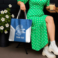 Greece Basketball Custom Tote Bag Go Hellas Blue Version - Wonder Print Shop