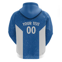 Greece Basketball Custom Zip Hoodie Go Hellas Blue Version - Wonder Print Shop
