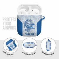 Hellas Basketball Custom AirPods Case Go Greece White Version - Wonder Print Shop